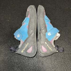 Evolv Raven Women's Climbing Shoes Hook & Loop Blue/Purple US 7.5 Medium